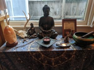 Altar with Manjushri - Mid - Bright Way Zen